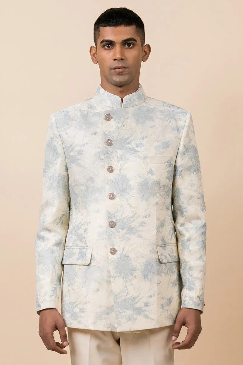 Asymmetric Embroidered Bandhgala