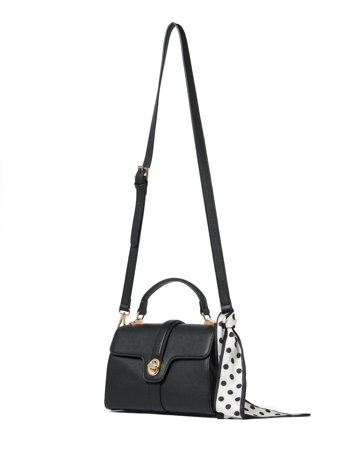 Aubree Lock Top Handle Bag