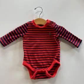 Baby Gap LS Stripped Onesie 0/3M