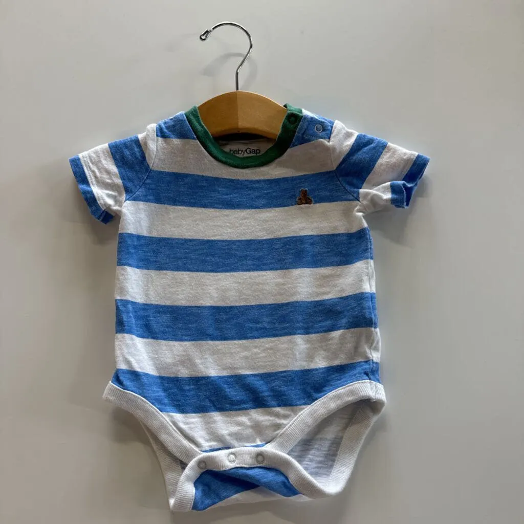 Baby Gap SS Stripped Onesie 0/3M