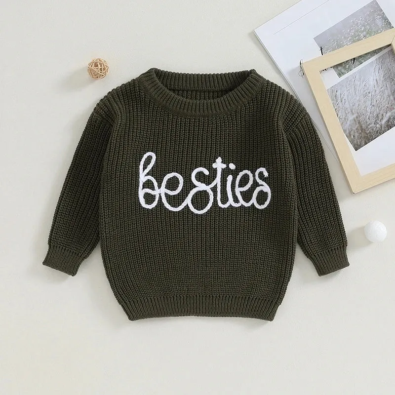 Baby (to 24M) Deluxe Girls Sweater - BESTIES