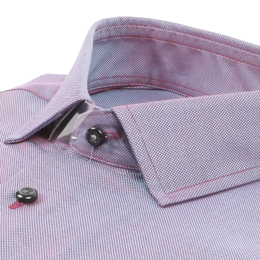 BEN SHERMAN Wine & Blue Royal Oxford Shirt