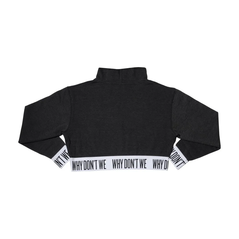 Crop Top Hoodie (Black).