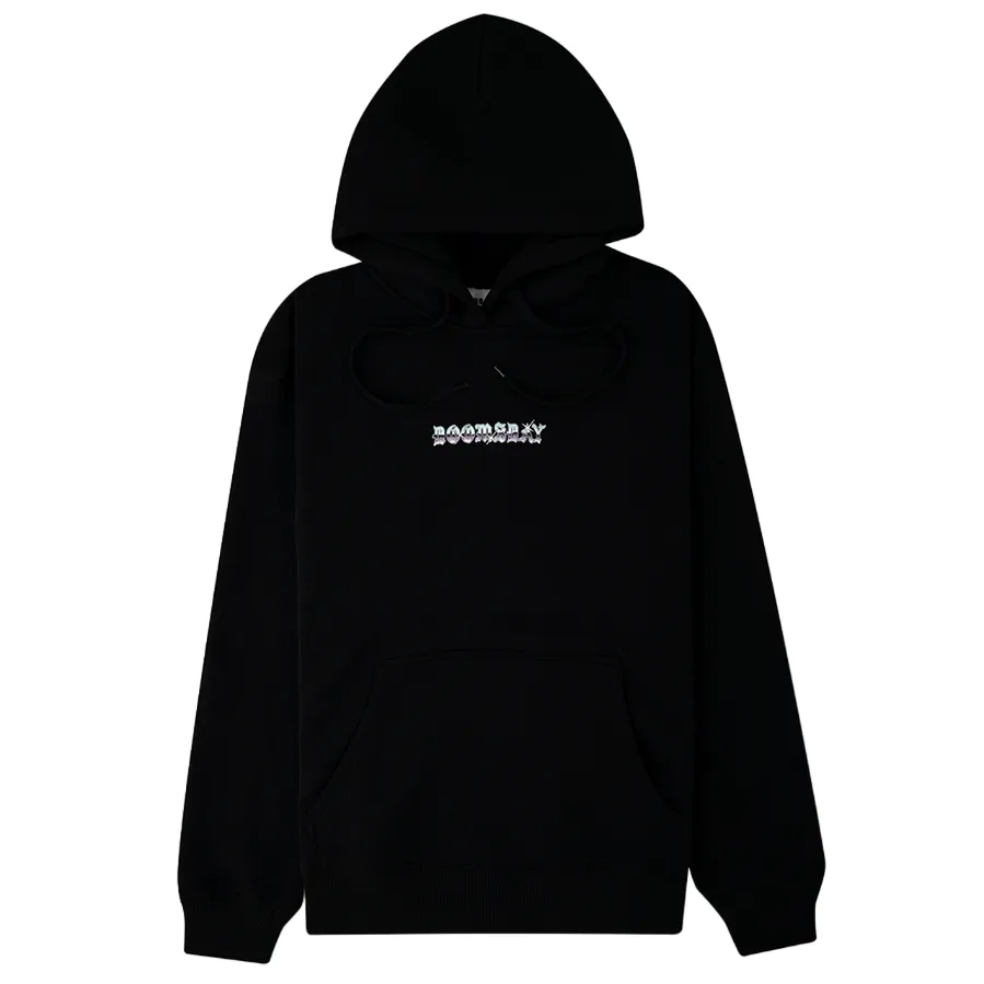 Doomsday Men's Black Bling Back Graphic Hoodie