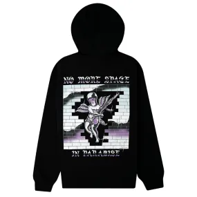 Doomsday Men's Black Bling Back Graphic Hoodie