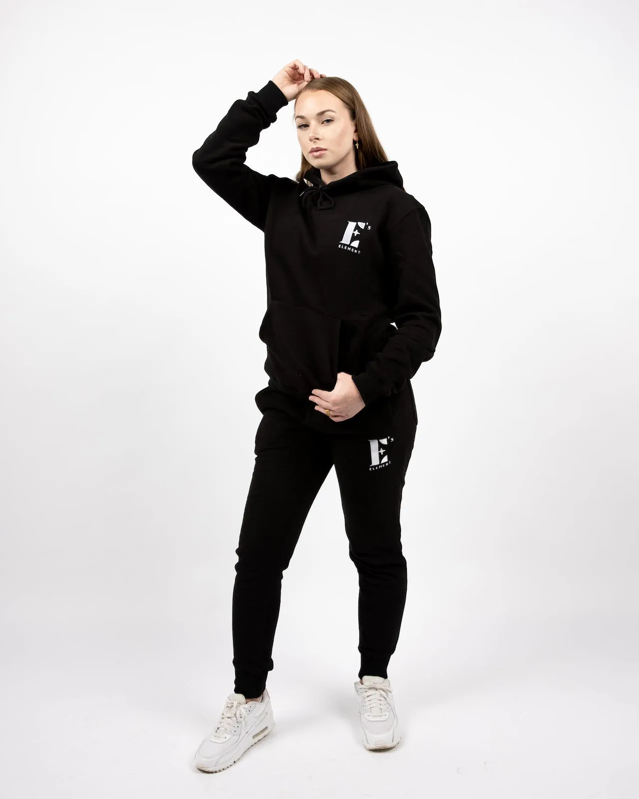 E's Element Essential Sweatsuit Set In Smoky Black