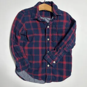 Gap Kids Plaid LS Button Up - 4/5