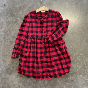 Gap Kids Plaid LS Dress - 8