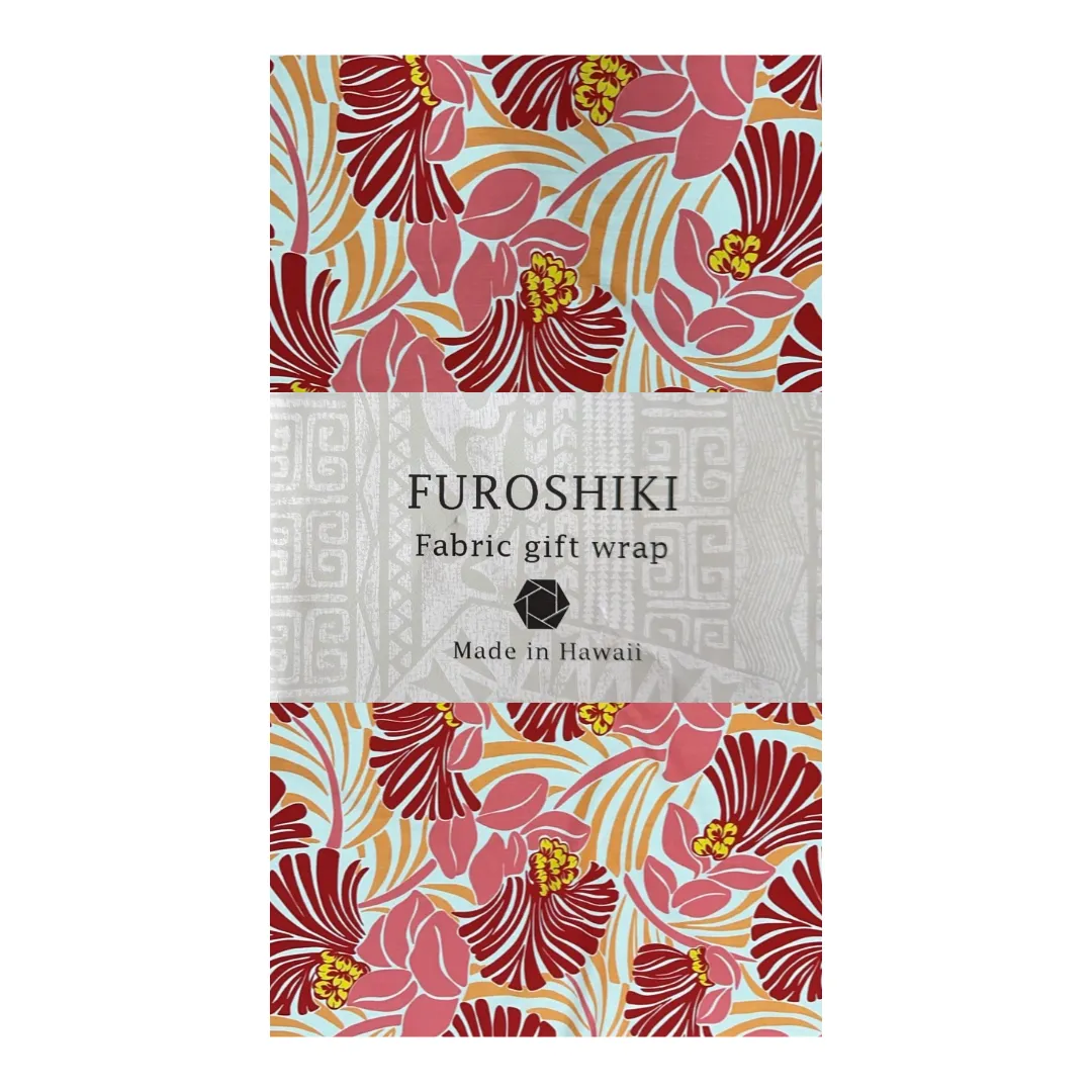 Gift Wrapping Fabric / Furoshiki - Modern Floral Fabric Polycotton | Pink