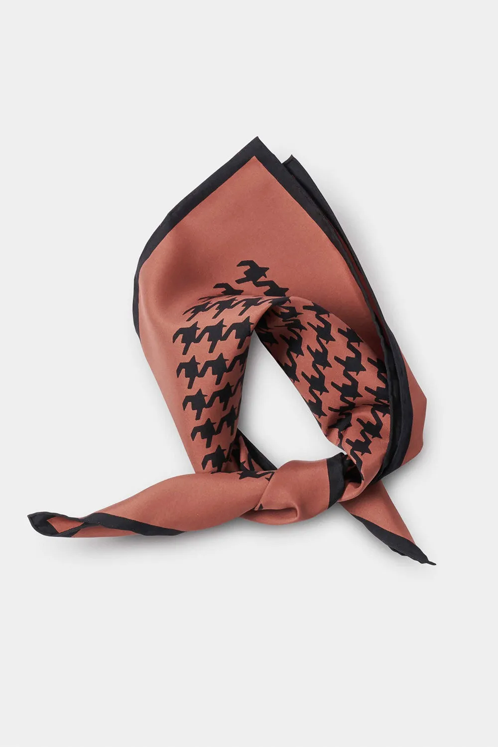 Glencheck Scarf Brick/Black