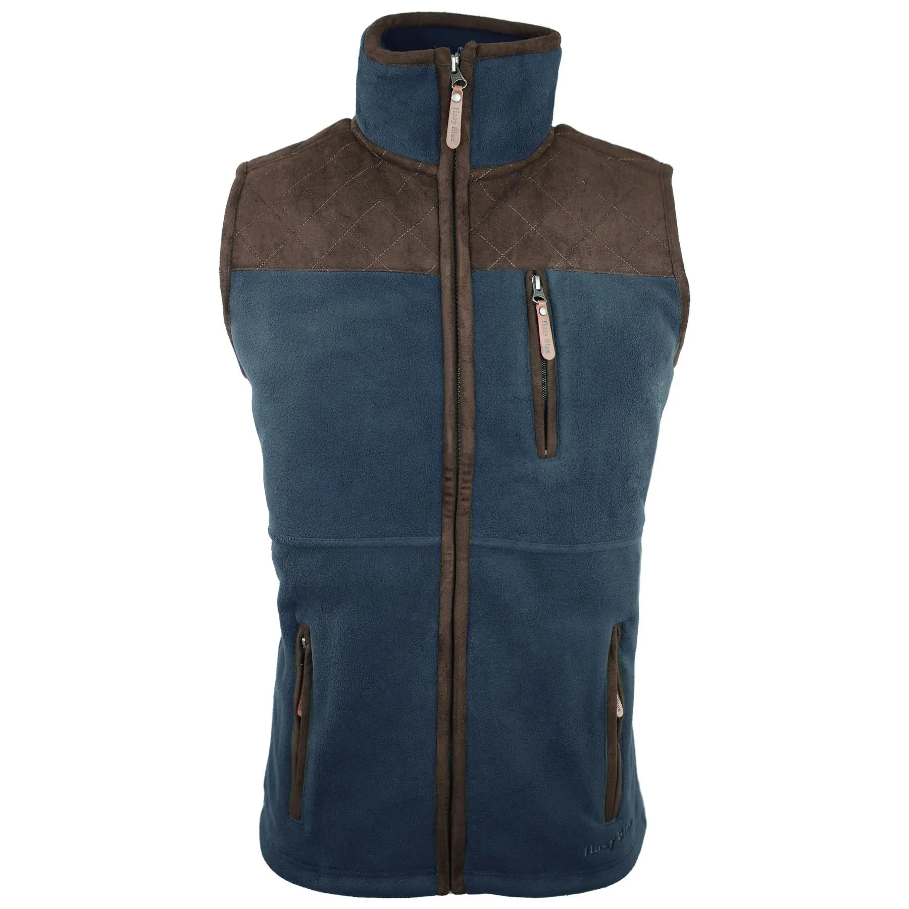 Hazy Blue Denton II Mens Fleece Gilet