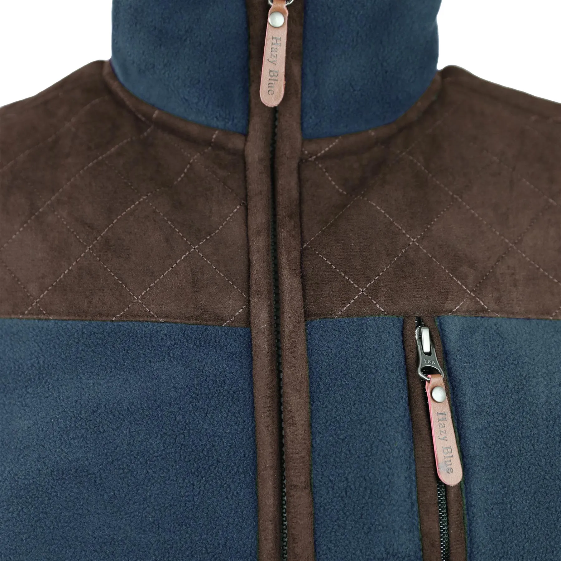 Hazy Blue Denton II Mens Fleece Gilet