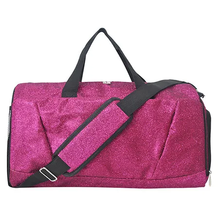 Hot Pink NGIL Glitter Gymnastics Dance and Cheer Duffle Bags