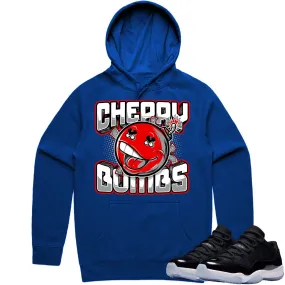 Jordan 11 Low Space Jam 11s Hoodie to Match - RED CHERRY BOMBS