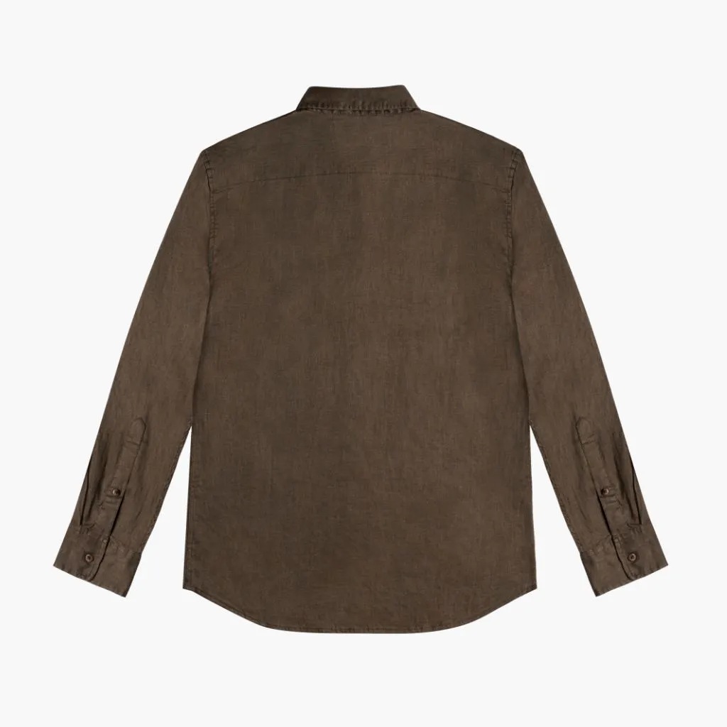 Linen Shirt | Brown