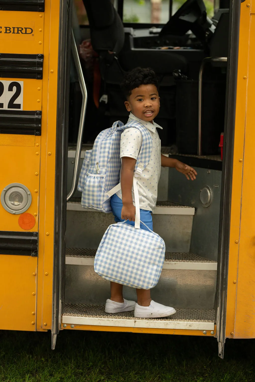 Lunch Bag - Blue Gingham