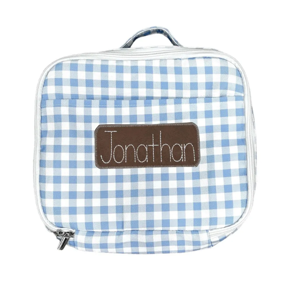 Lunch Bag - Blue Gingham