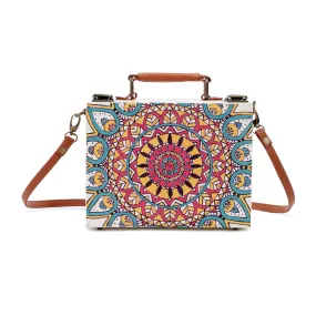 Mandala Hand-Painted Crossbody Sling Bag for women