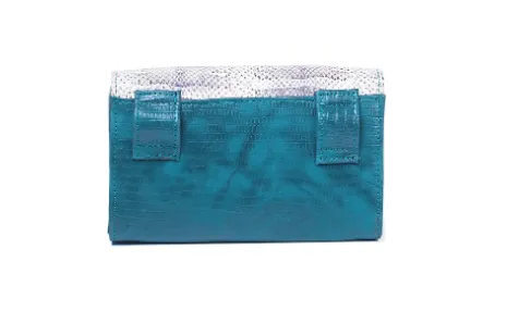 MARTE EGELE SEA GREEN ESE BELT BAG with magnetic closure, Front Closure Strip, and Inside Open Pocket