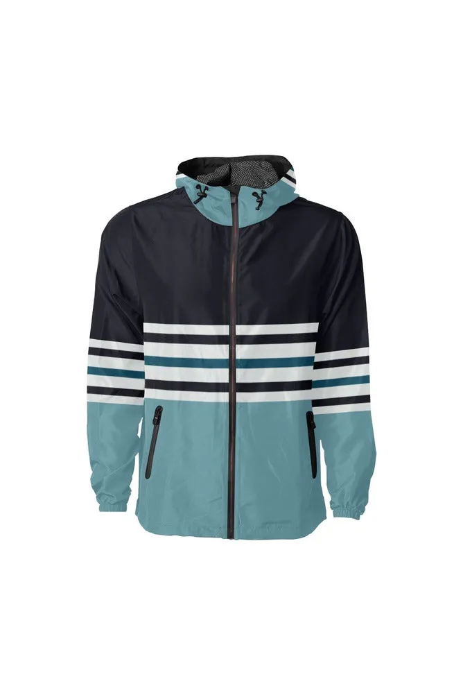 Modern Stripes All Over Print Windbreaker for Men