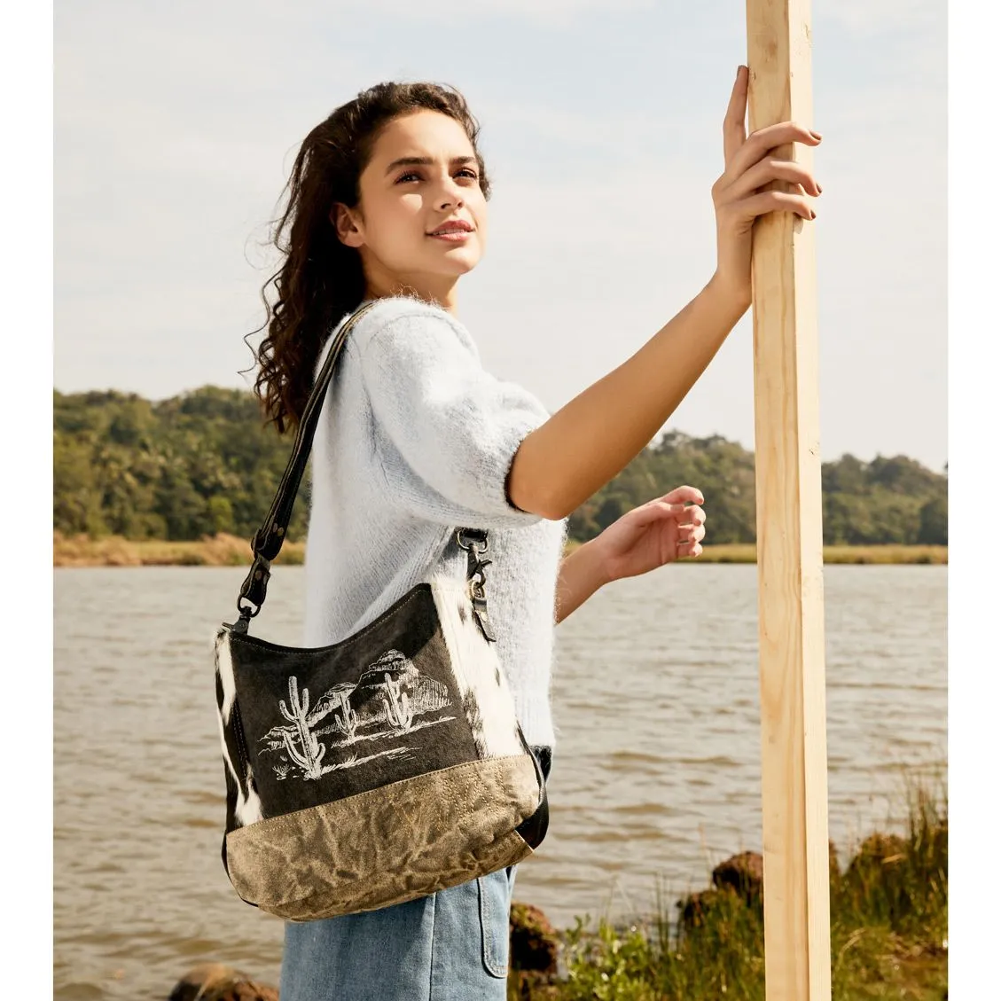 Myra Bag Sabulous Shoulder Bag: Cactus Camo for Survivors and Winners!