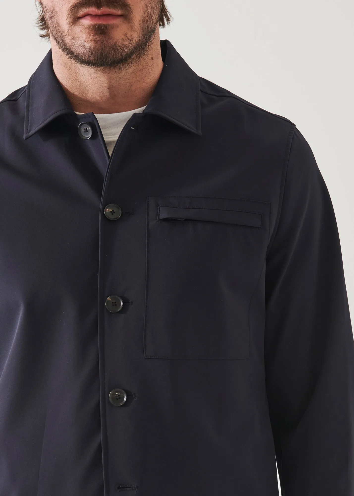 NUCLEO NYLON STRETCH SHIRT JACKET