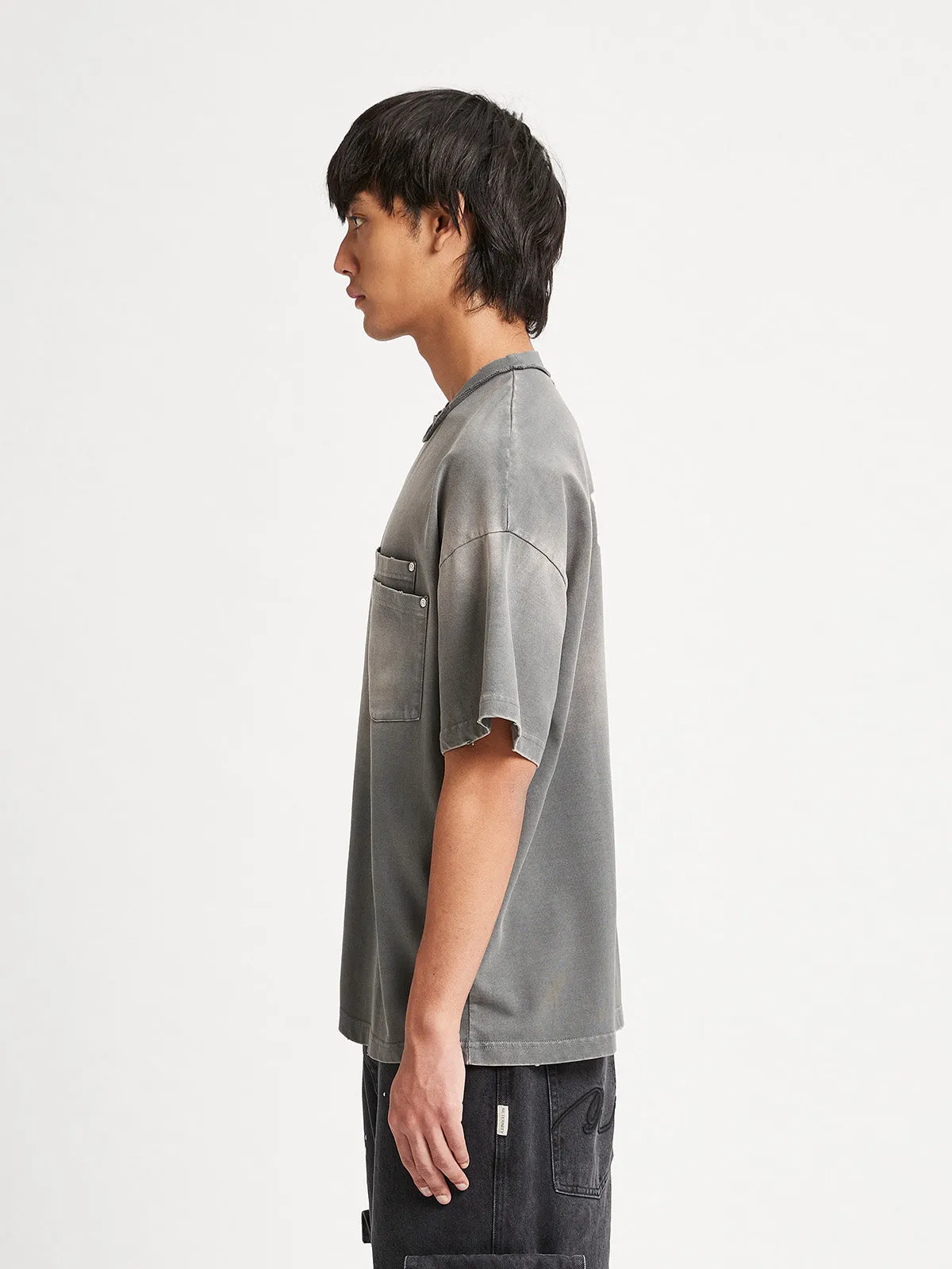 POCKET T-SHIRT ATELIER - WASHED GREY