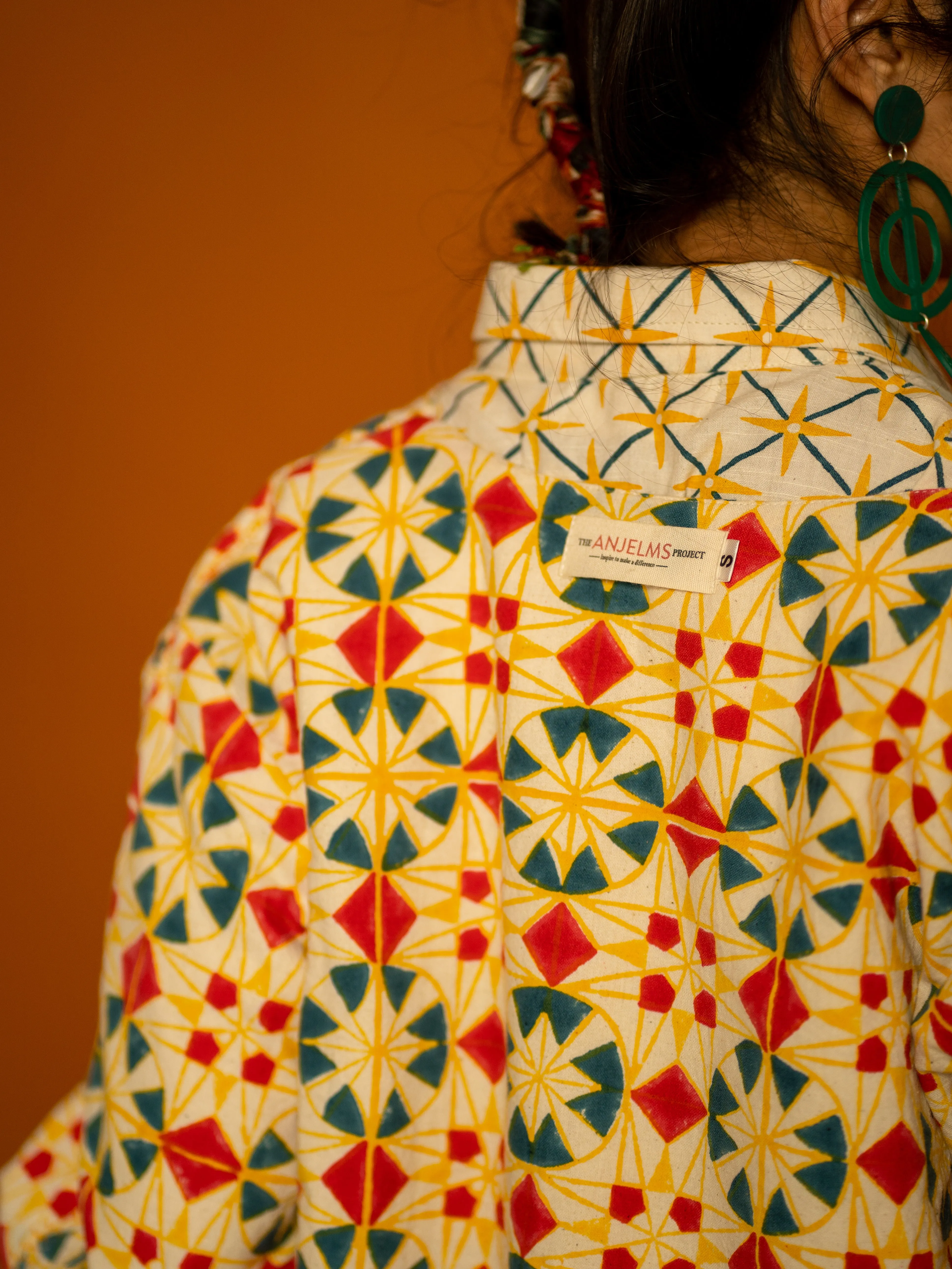 Reversible Jacket - Parcheesi & Star Print