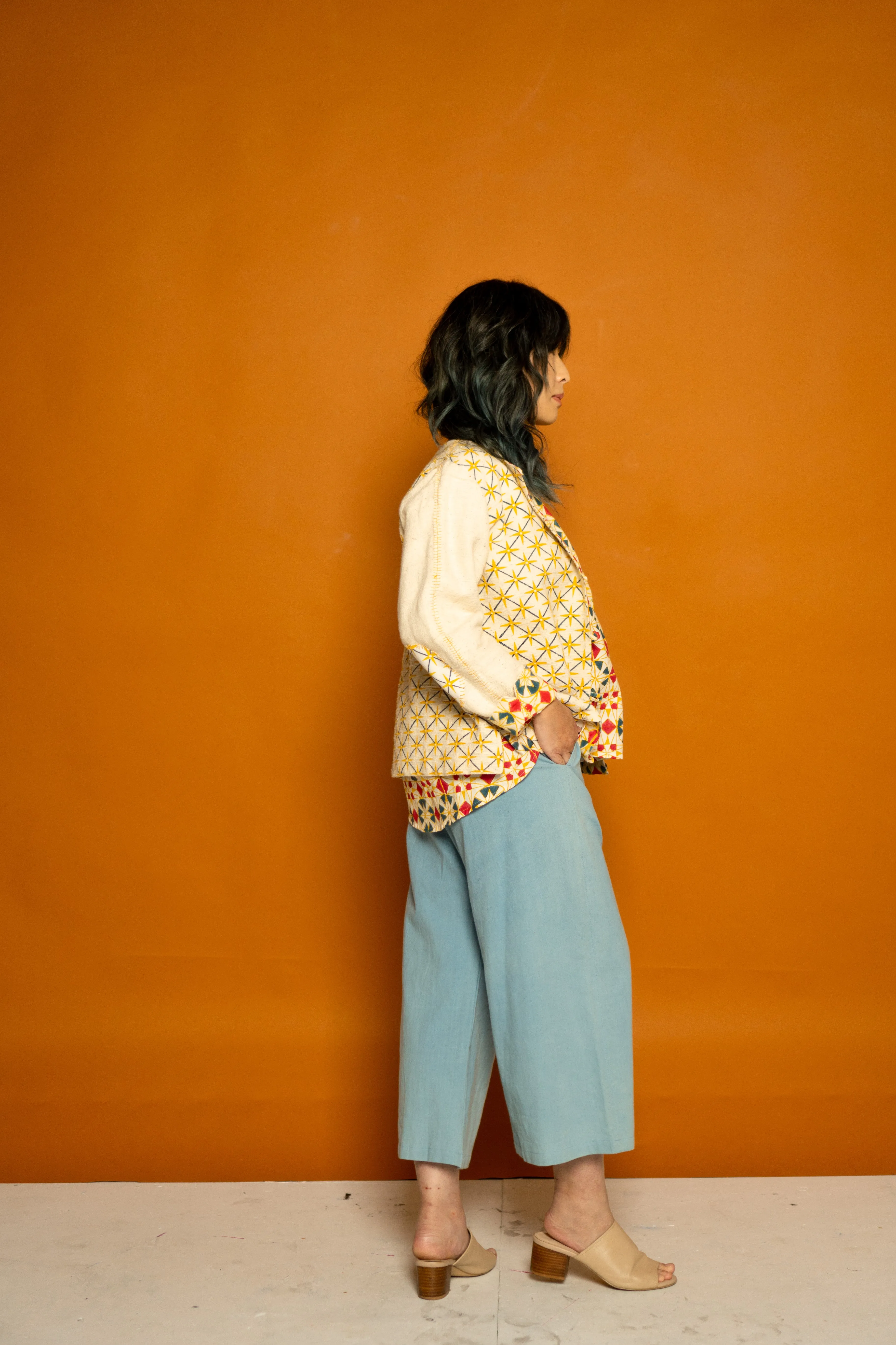 Reversible Jacket - Parcheesi & Star Print