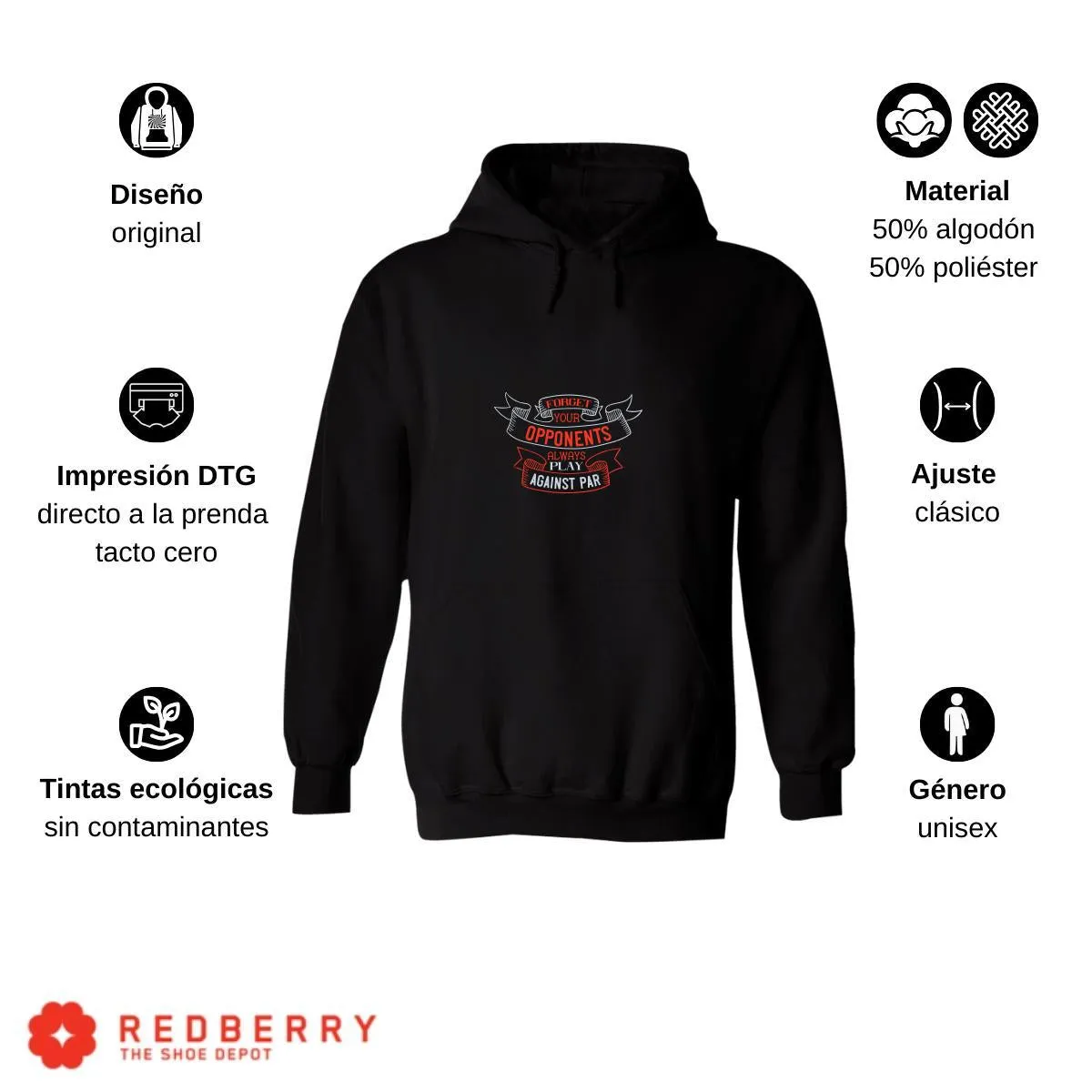 Sudadera Hombre  Hoodie Golf Deporte Frases 013