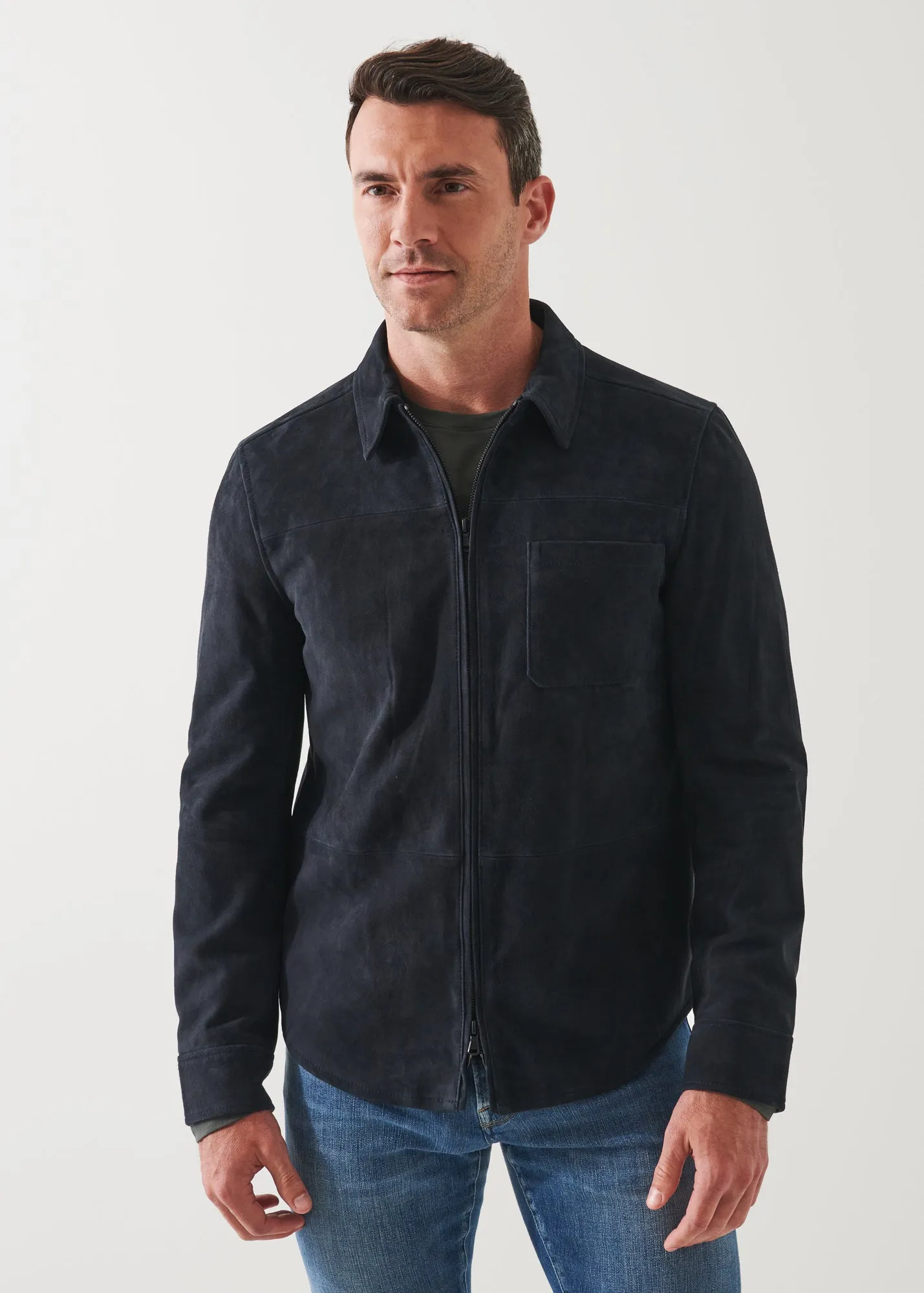 SUEDE SHIRT JACKET